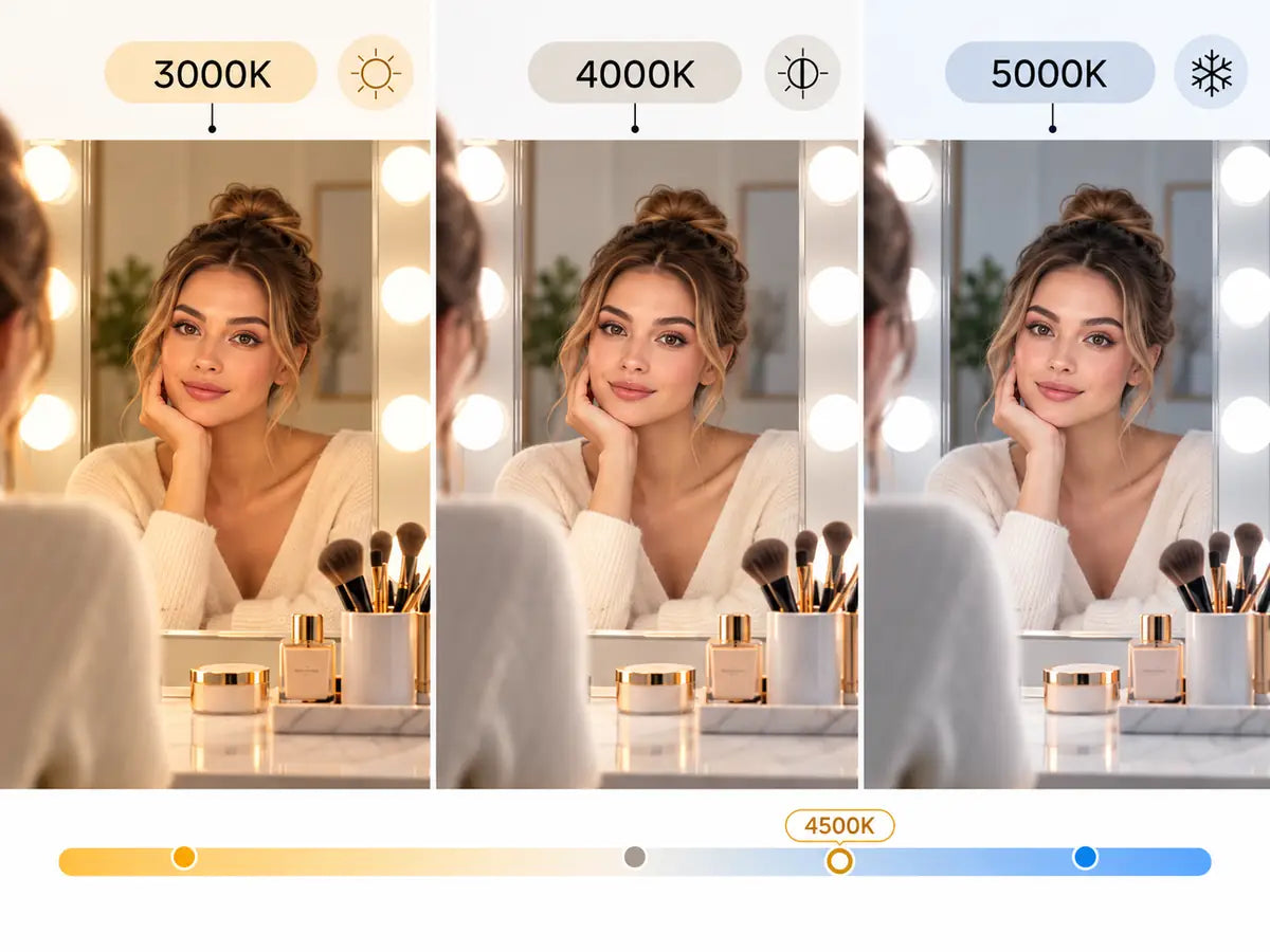 Color Temperature: 3000K vs 4000K vs 5000K – What’s Best for Makeup?