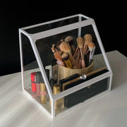 White makeup organizer