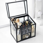 Black cosmetics organizer