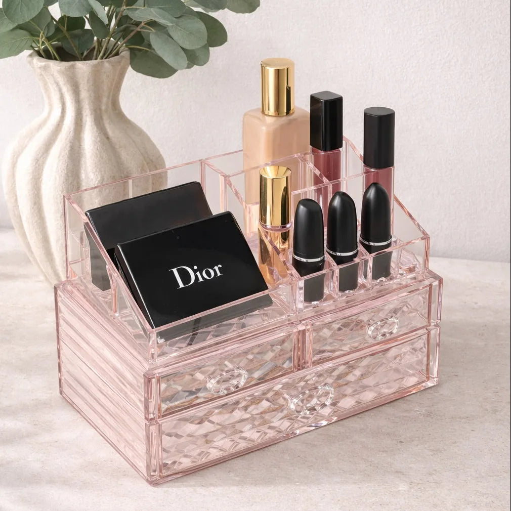 Acrylic makeup organizer