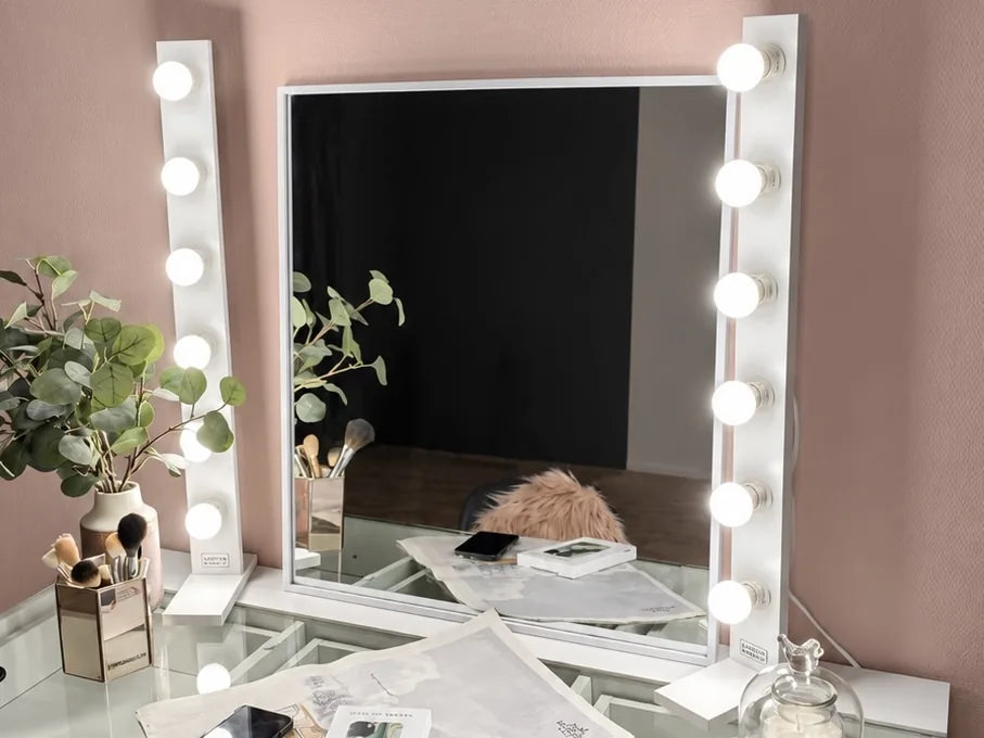 Beauty content creation with makeup lighting