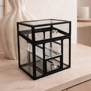 Black cosmetics organizer