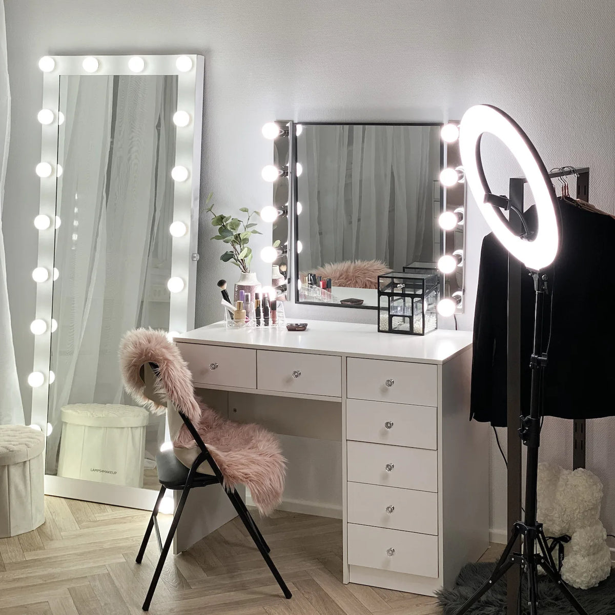 Ring light 45 cm för makeup, foto & video