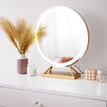 Rund LED-sminkspegel