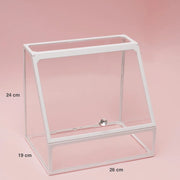 White makeup organizer