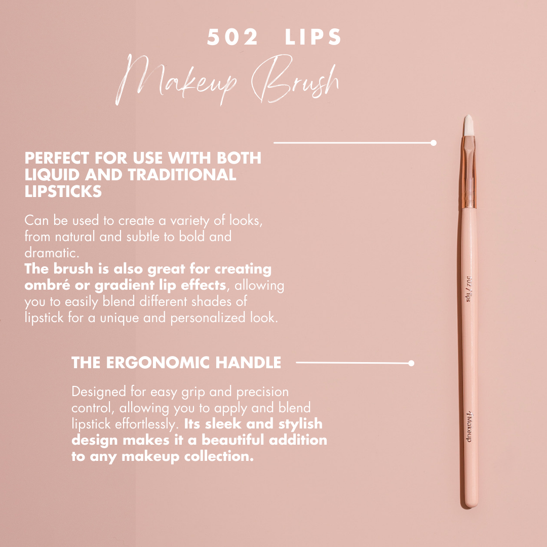 4Makeup lips/502 makeup brush