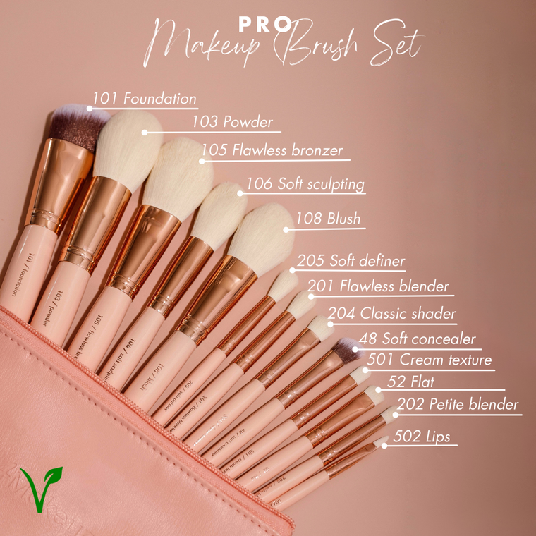 4Makeup PRO makeup brush set