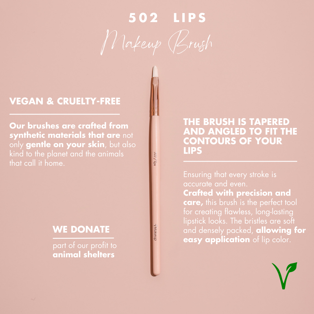 4Makeup lips/502 makeup brush