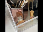 White makeup organizer