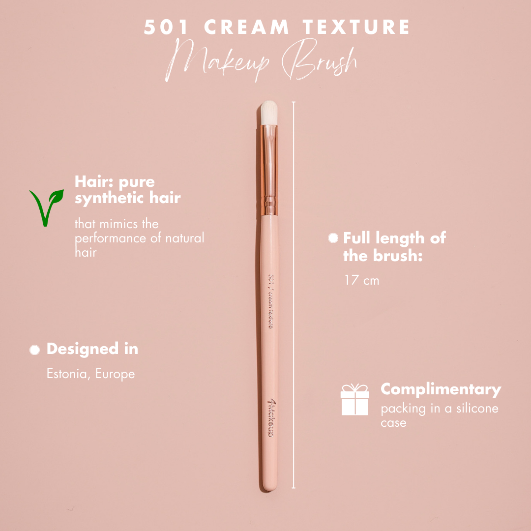 4Makeup Cream texture/501 makeup brush